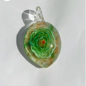 Glass art pendant